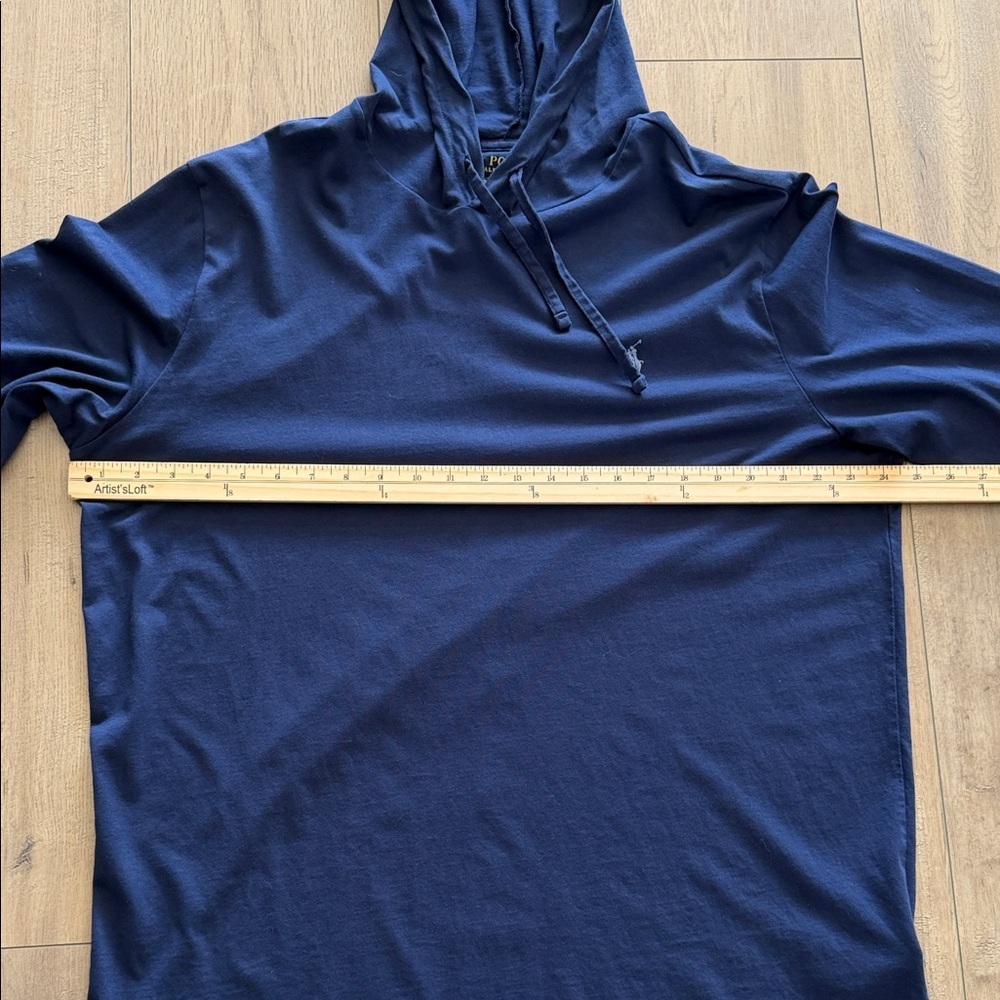 Polo by Ralph Lauren Men's Dark Blue Hoodie X-Large Embroidered Pony Preppy EUC - Picture 9 of 11